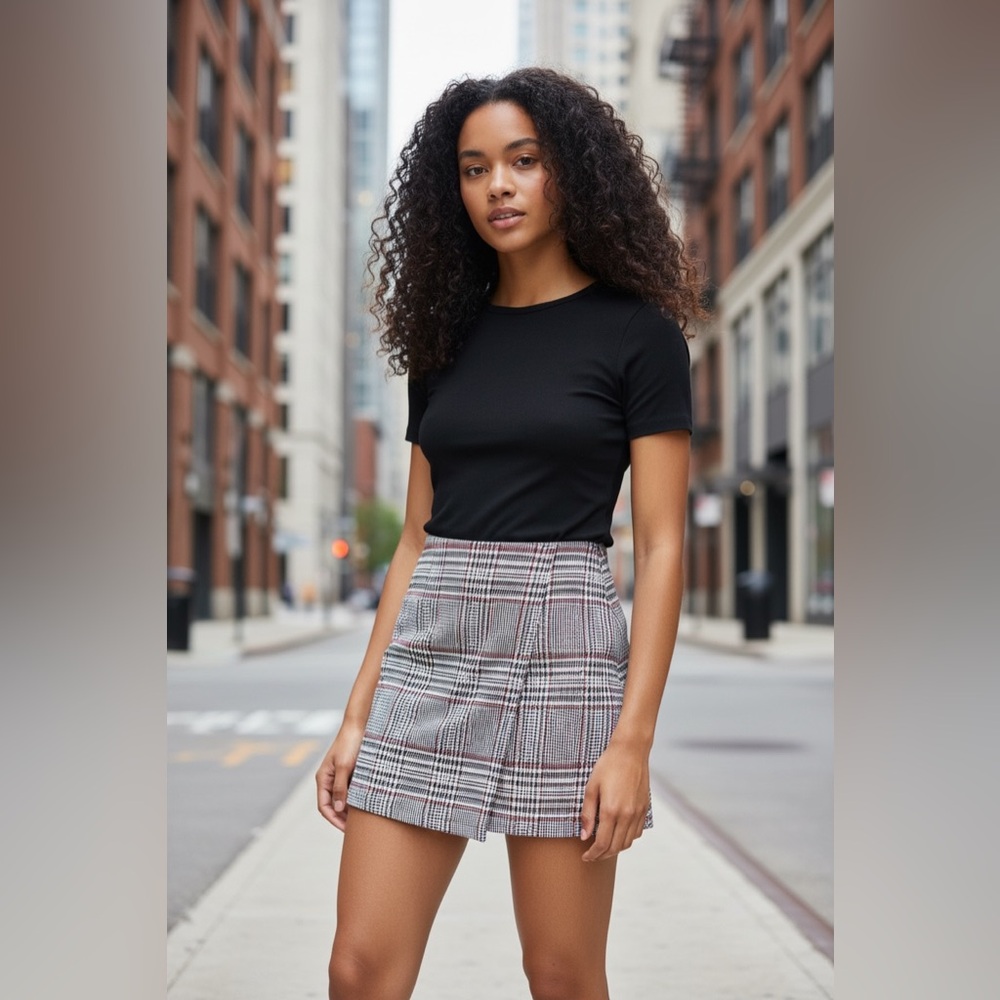 Plaid Skort for Women